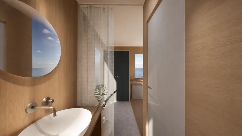洗面、シャワー、トイレを想定した水回りイメージ